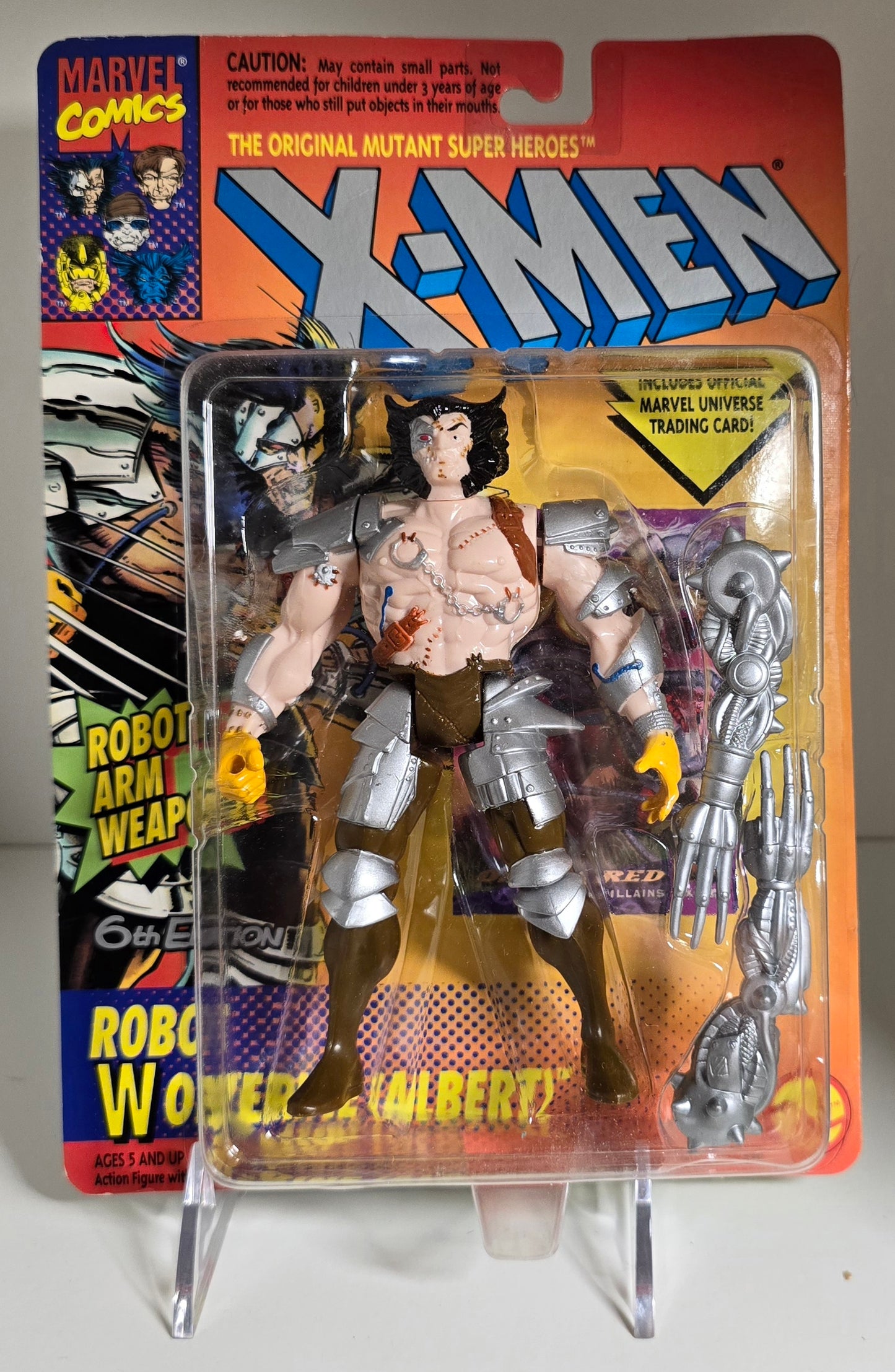 TOY BIZ UNCANNY X-MEN ROBOT WOLVERINE ALBERT ACTION FIGURE 1994 [PH04] X-Men Toy Biz   