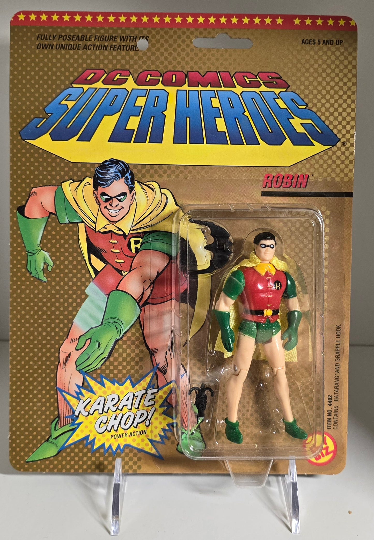 TOY BIZ DC COMICS SUPER HEROES ROBIN KARATE CHOP [PH01] Batman Toy Biz   