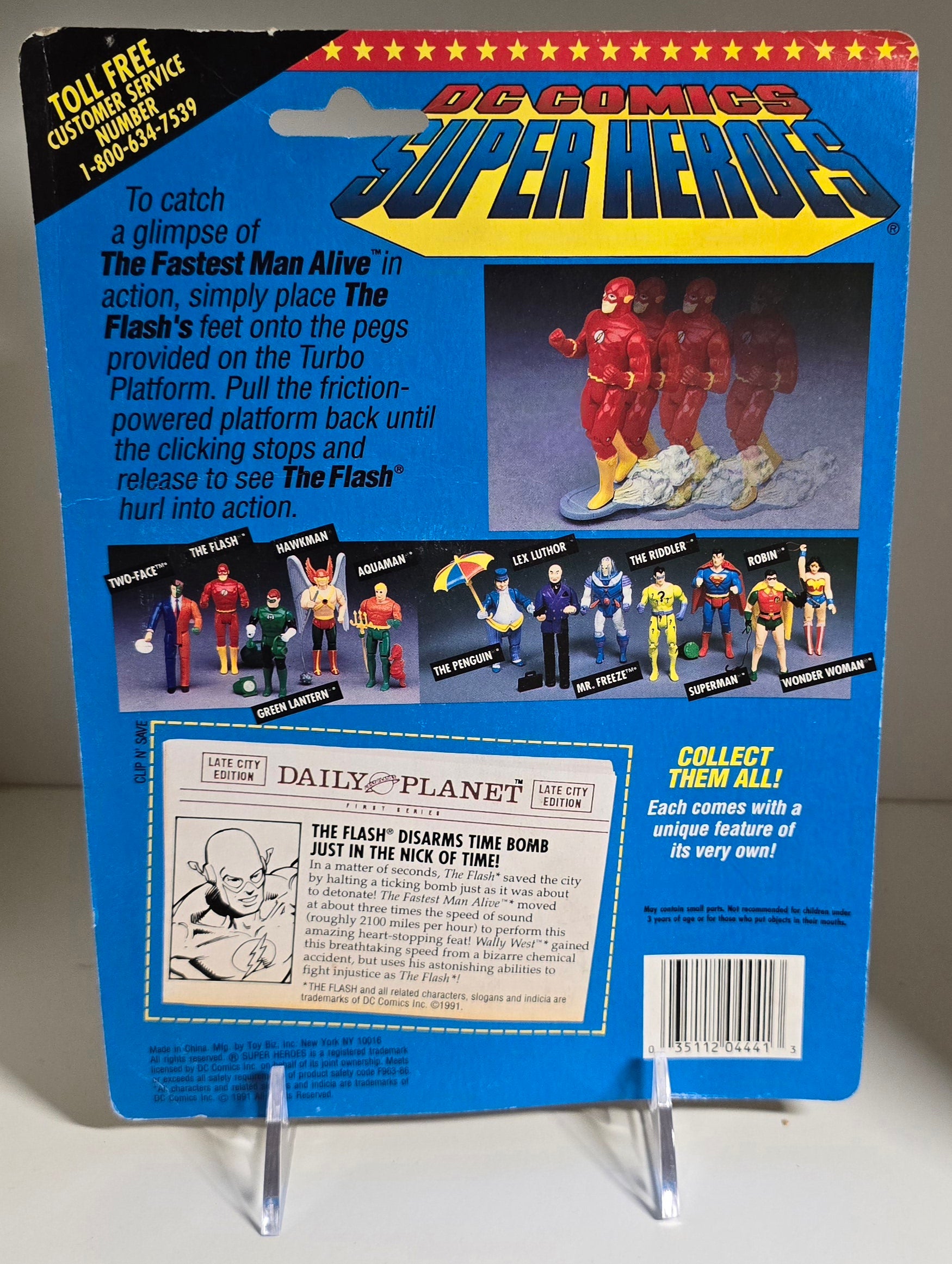 TOY BIZ DC COMICS SUPER HEROES FLASH TURBO PLATFORM [PH04] Batman Toy Biz   