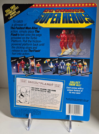 TOY BIZ DC COMICS SUPER HEROES FLASH TURBO PLATFORM UNPUNCHED [PH06] Batman Toy Biz   