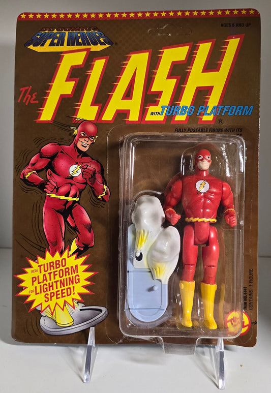 TOY BIZ DC COMICS SUPER HEROES FLASH TURBO PLATFORM UNPUNCHED [PH07] Batman Toy Biz   