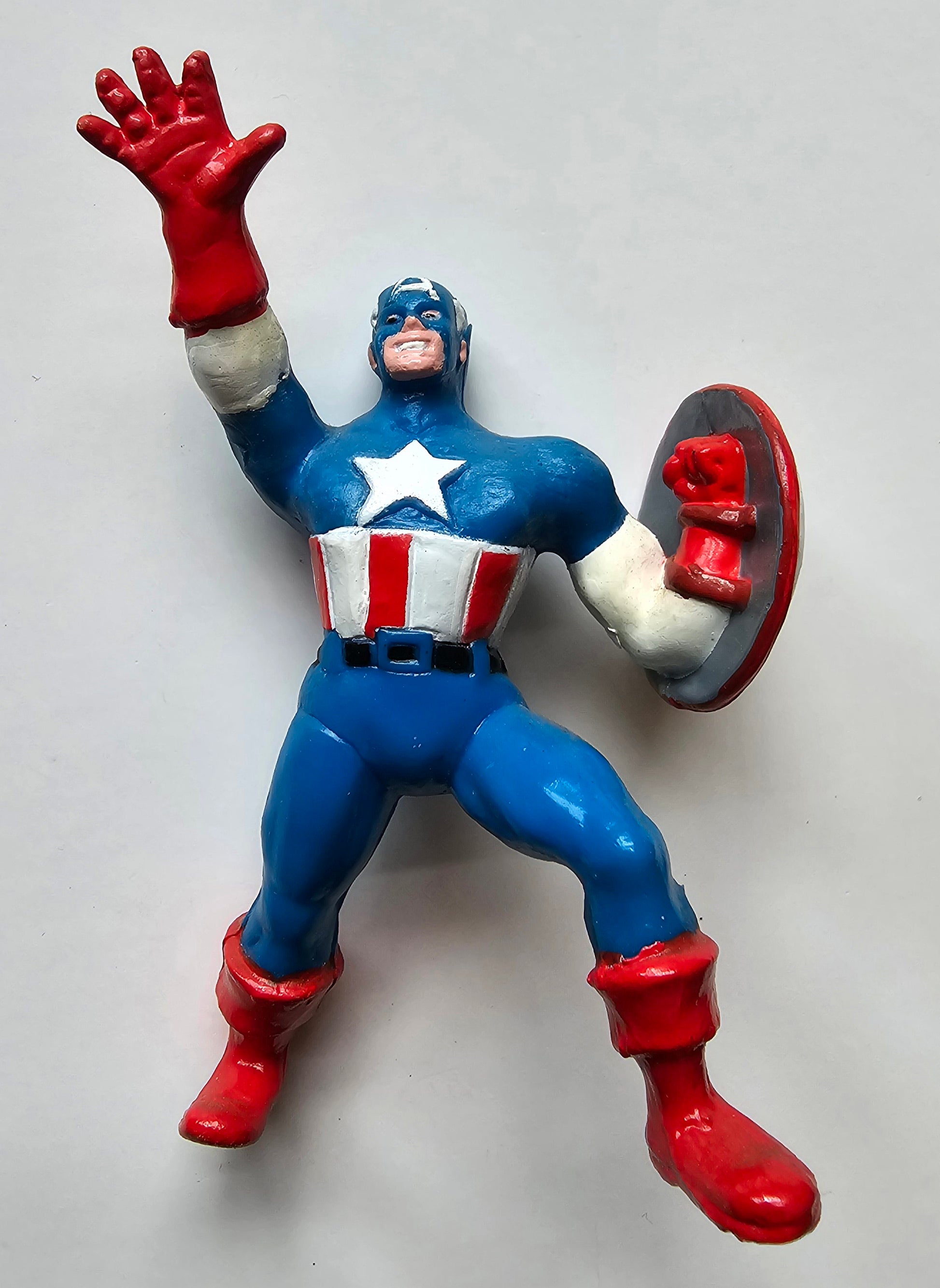 CAPTAIN AMERICA 1989 4" inch LOOSE FIGURE Captain America MARVEL   