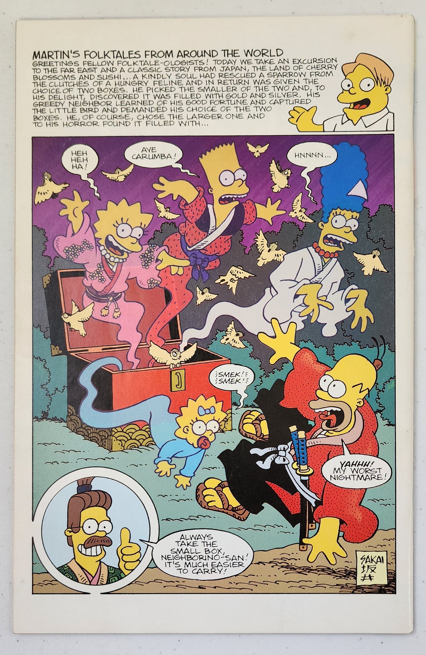 TREEHOUSE OF HORROR #6 2000  BONGO COMICS   