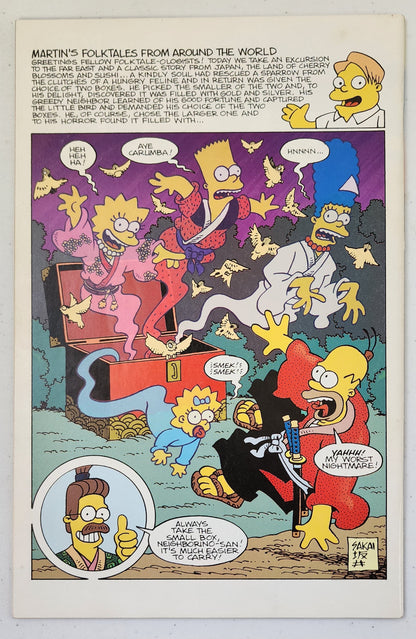 TREEHOUSE OF HORROR #6 2000  BONGO COMICS   