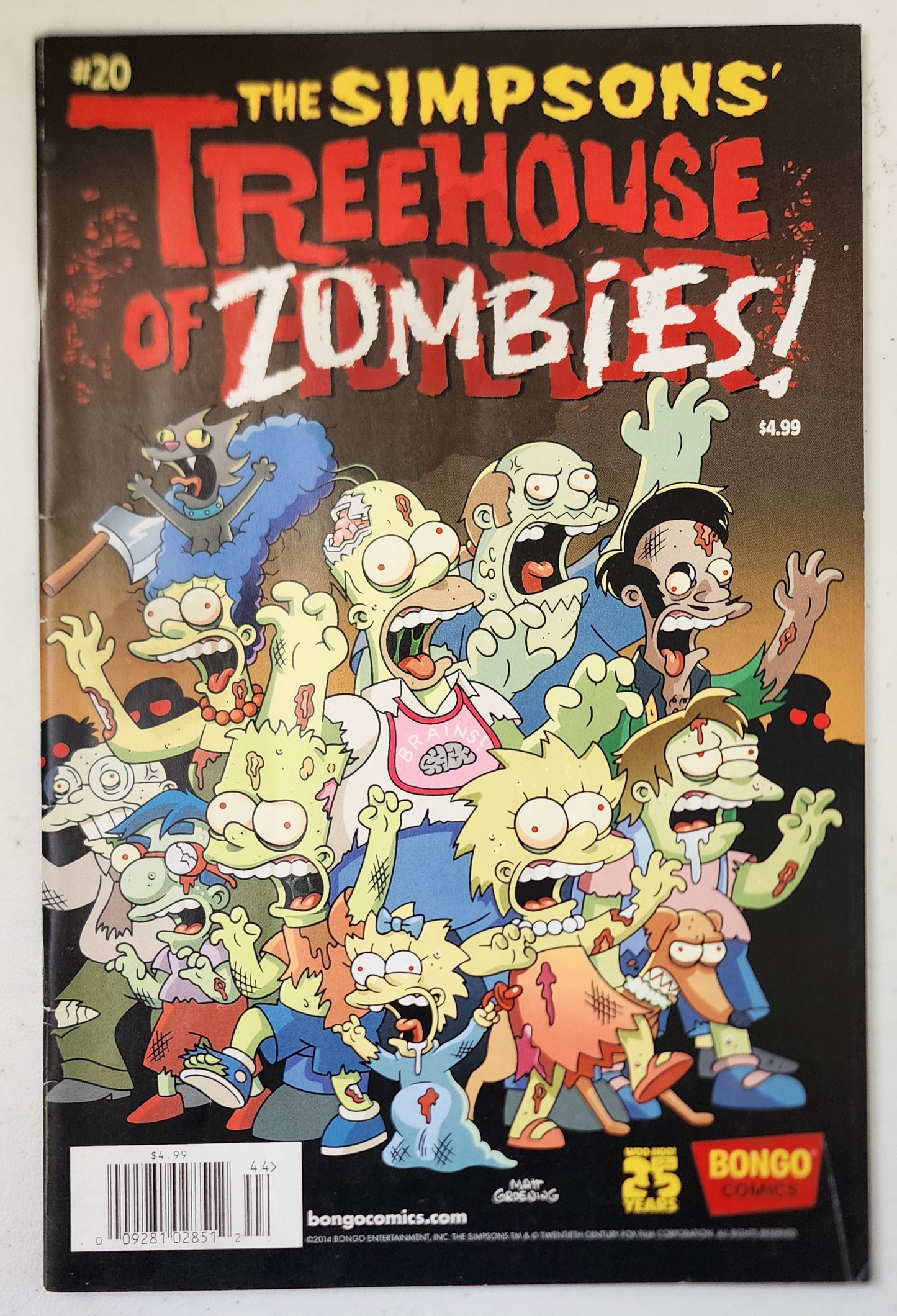 TREEHOUSE OF HORROR #20 NEWSSTAND 2014  BONGO COMICS   