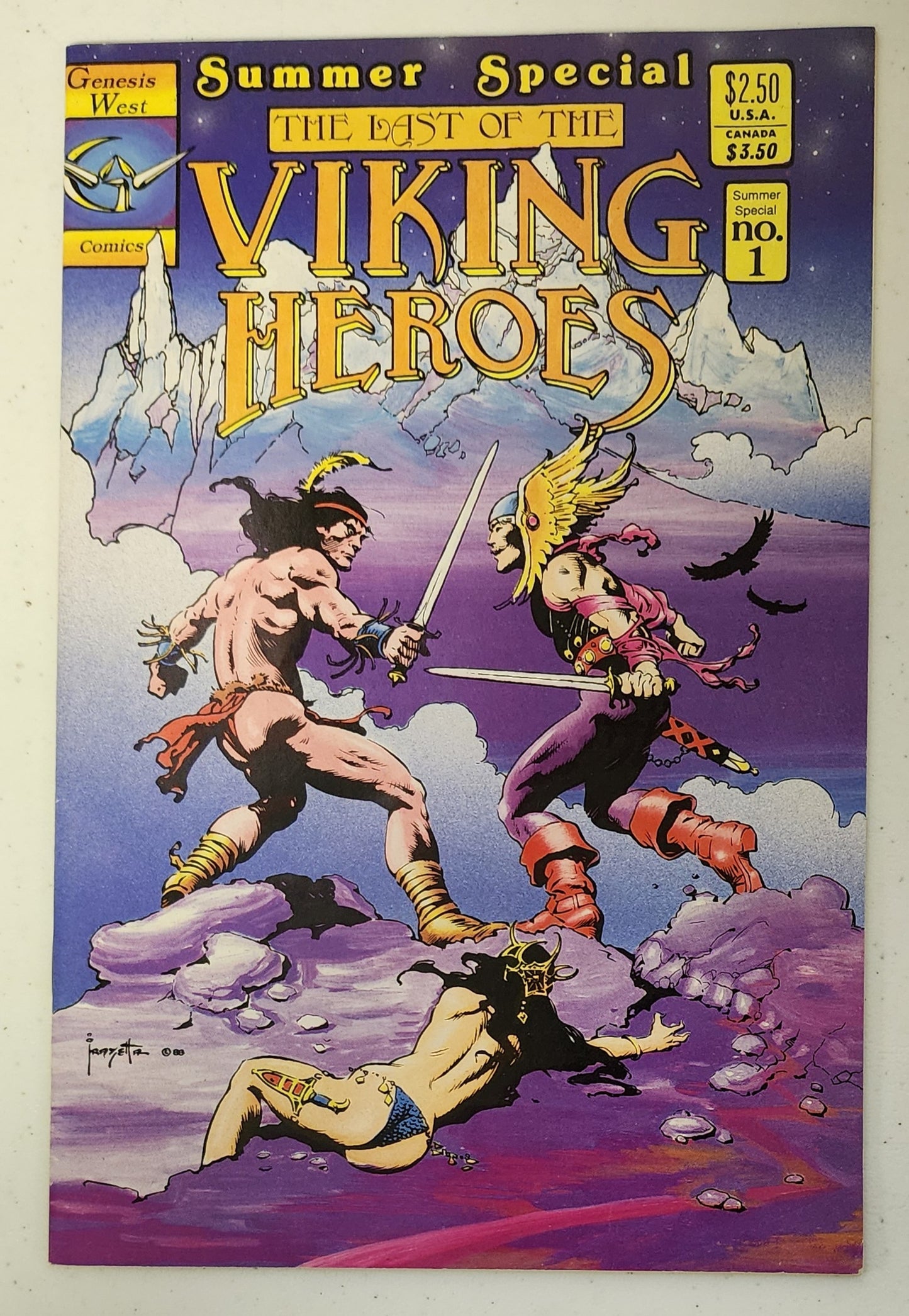 LAST OF THE VIKING HEROES SUMMER SPECIAL #1 1988 GENESIS WEST COMICS