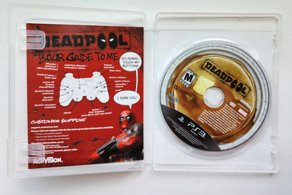 DEADPOOL SONY PLAYSTATION 3 PS3 CASE MANUAL GAME 2013 Deadpool Playstation   