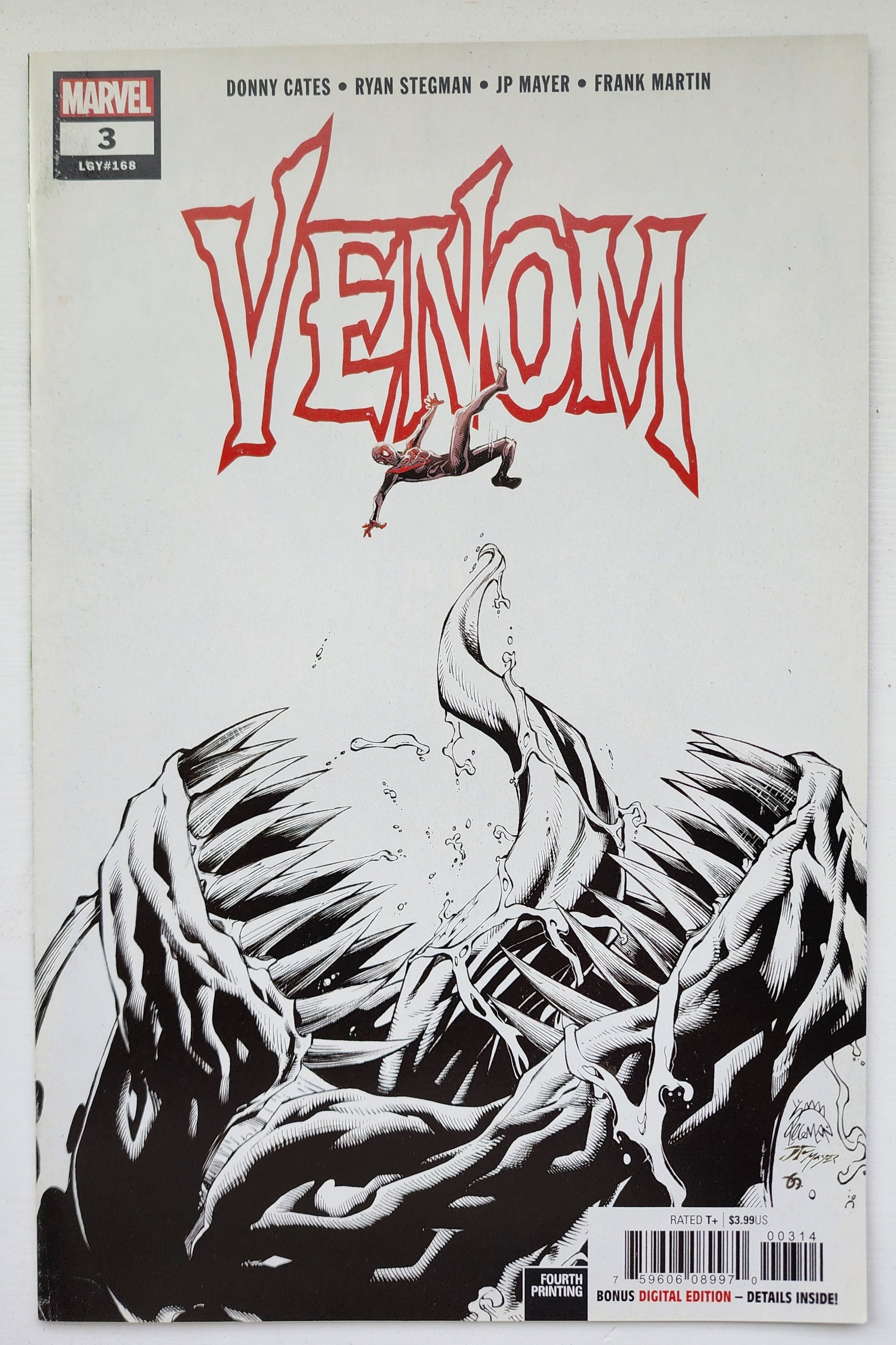 VENOM #3 4TH PRINT STEGMAN VARIANT (1ST APP KNULL) 2019 Venom MARVEL COMICS   