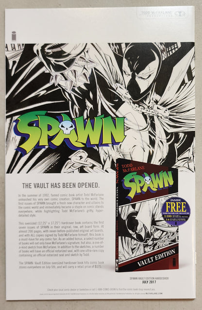 SPAWN #1 25TH ANNIVERSARY DIRECTORS CUT GOLD FOIL 2017 [SD02] Spawn IMAGE COMICS   