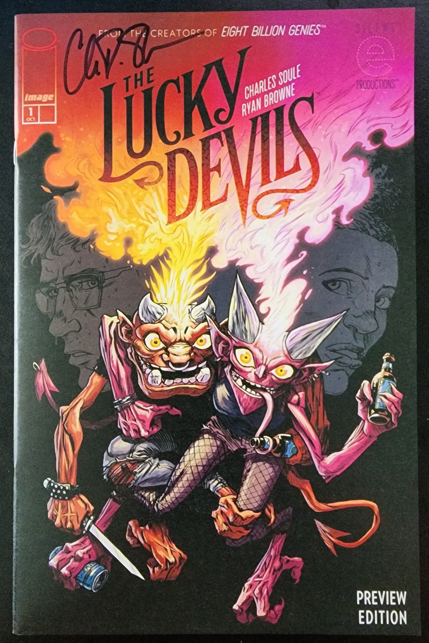 LUCKY DEVILS ASHCAN NYCC SIGNED BY CHARLES SOULE 2024 [SD01] Lucky Devils IMAGE COMICS