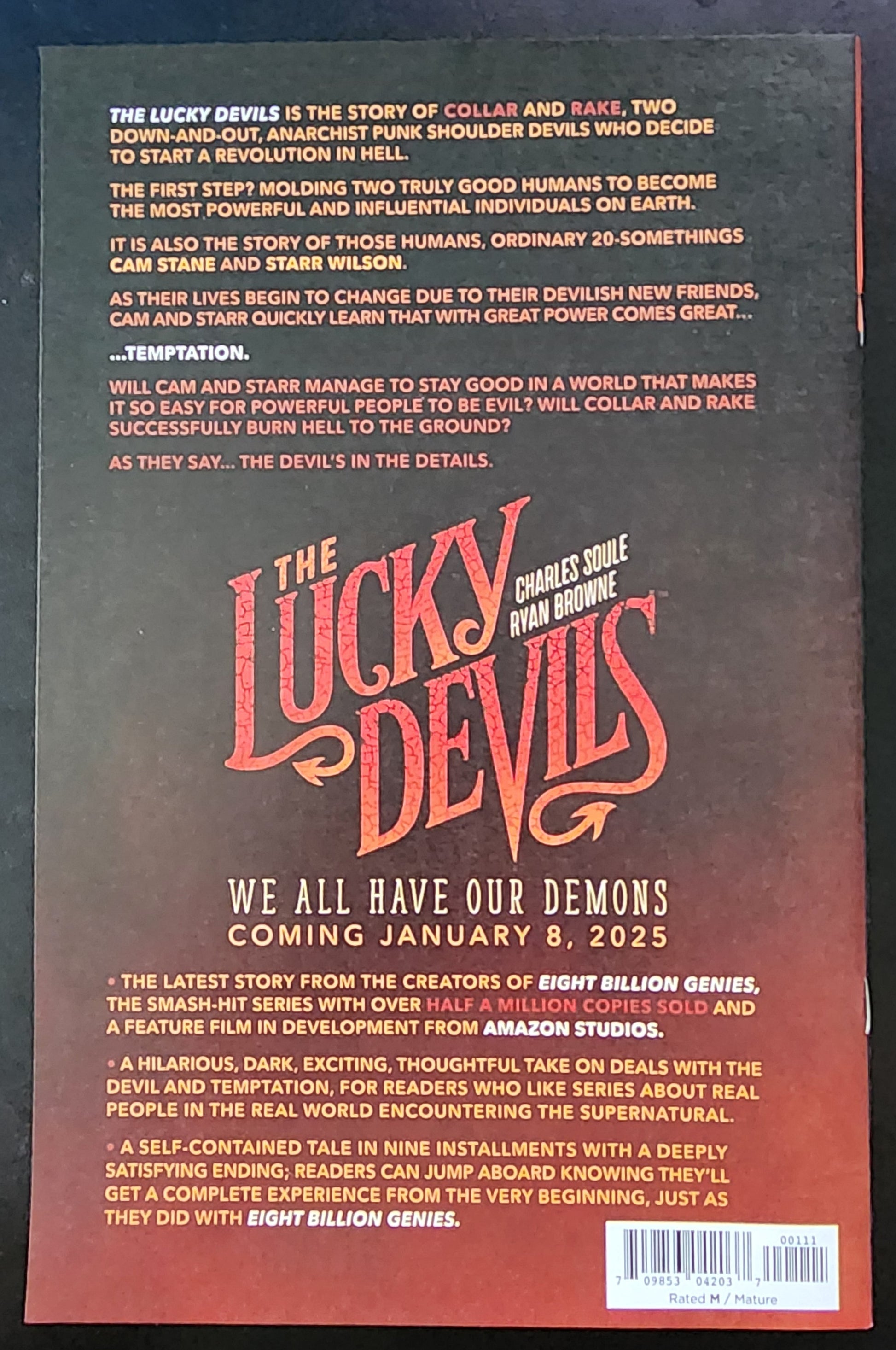 LUCKY DEVILS ASHCAN NYCC SIGNED BY CHARLES SOULE 2024 [SD01] Lucky Devils IMAGE COMICS