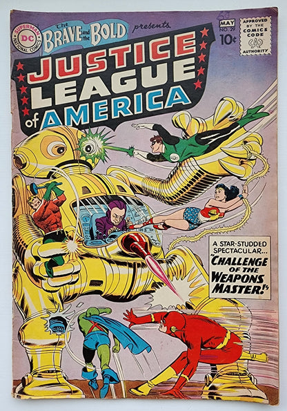 BRAVE AND THE BOLD #29 1960 (2ND APP JUSTICE LEAGUE OF AMERICA & SNAPPER CARR. 1ST APPXOTAR) Brave and the Bold DC COMICS