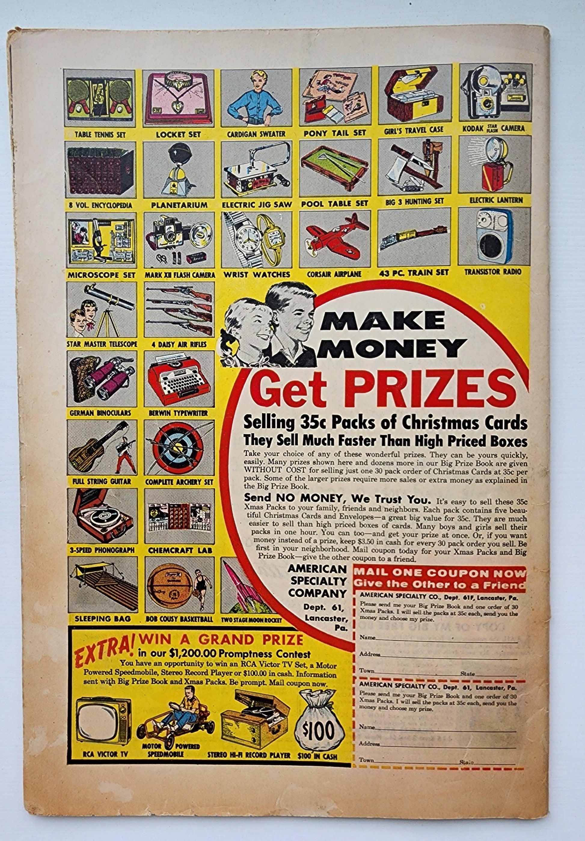 GREEN LANTERN #3 1960 (FULL PAGE AD JUSTICE LEAGUE OF AMERICA) Green Lantern DC COMICS