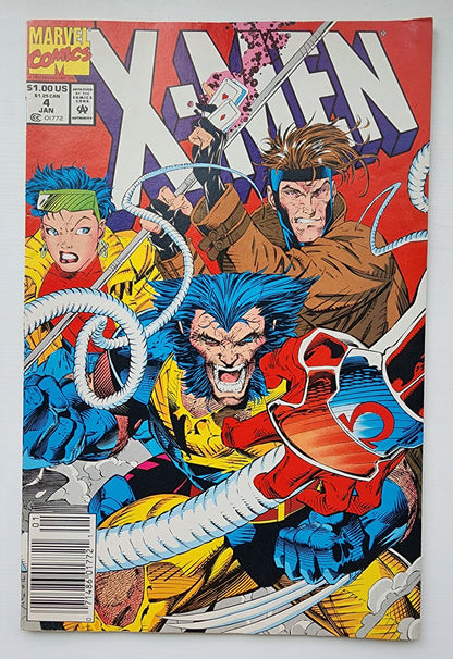 X-MEN #4 1991 (1ST APP OMEGA RED) NEWSSTAND(S02) X-Men MARVEL COMICS