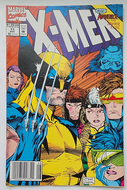 X-MEN #11 1982 JIM LEE COVER NEWSSTAND X-Men MARVEL COMICS