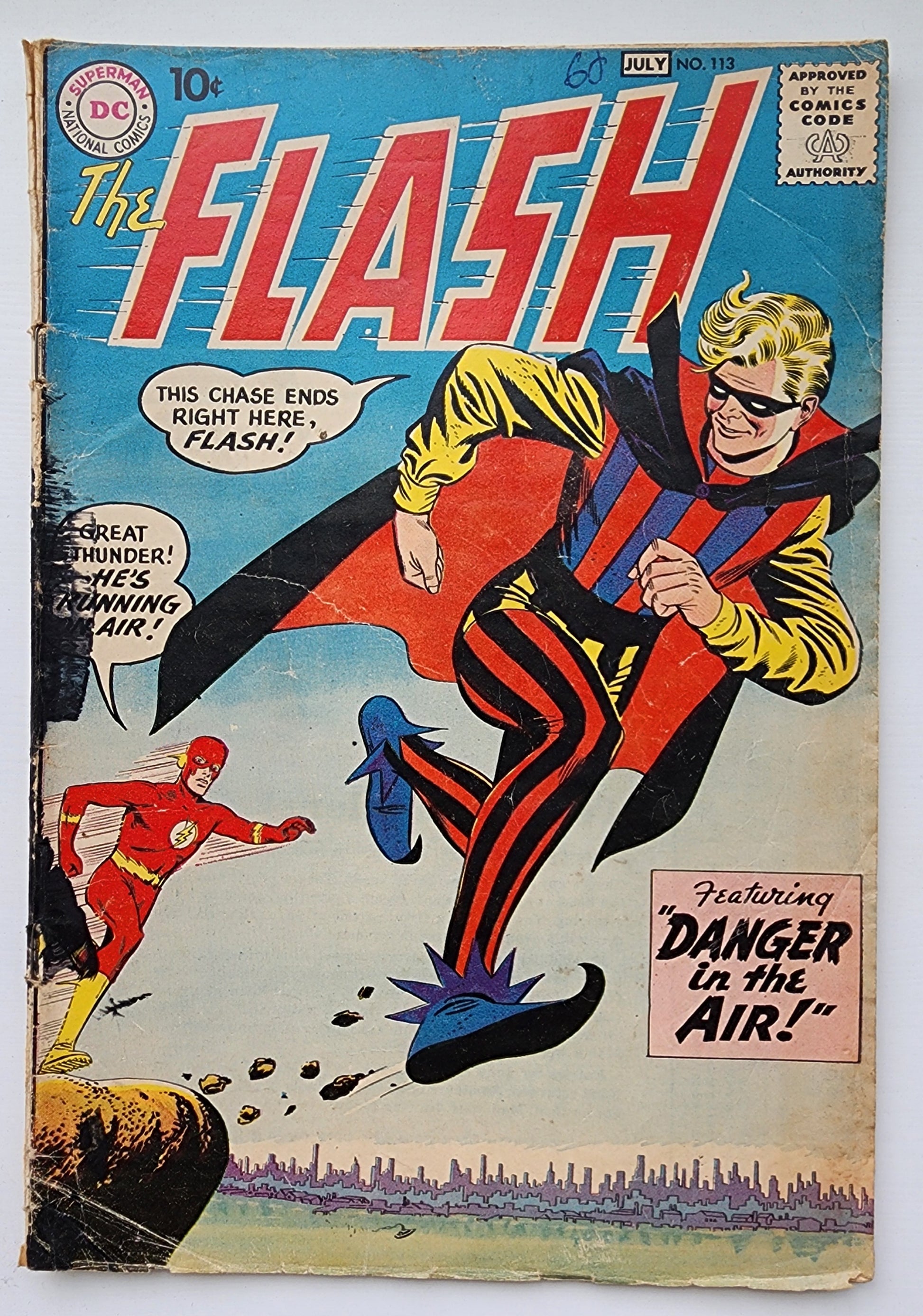 FLASH #113 1960 (ORIGIN 1ST APP TRICKSTER) Flash DC COMICS