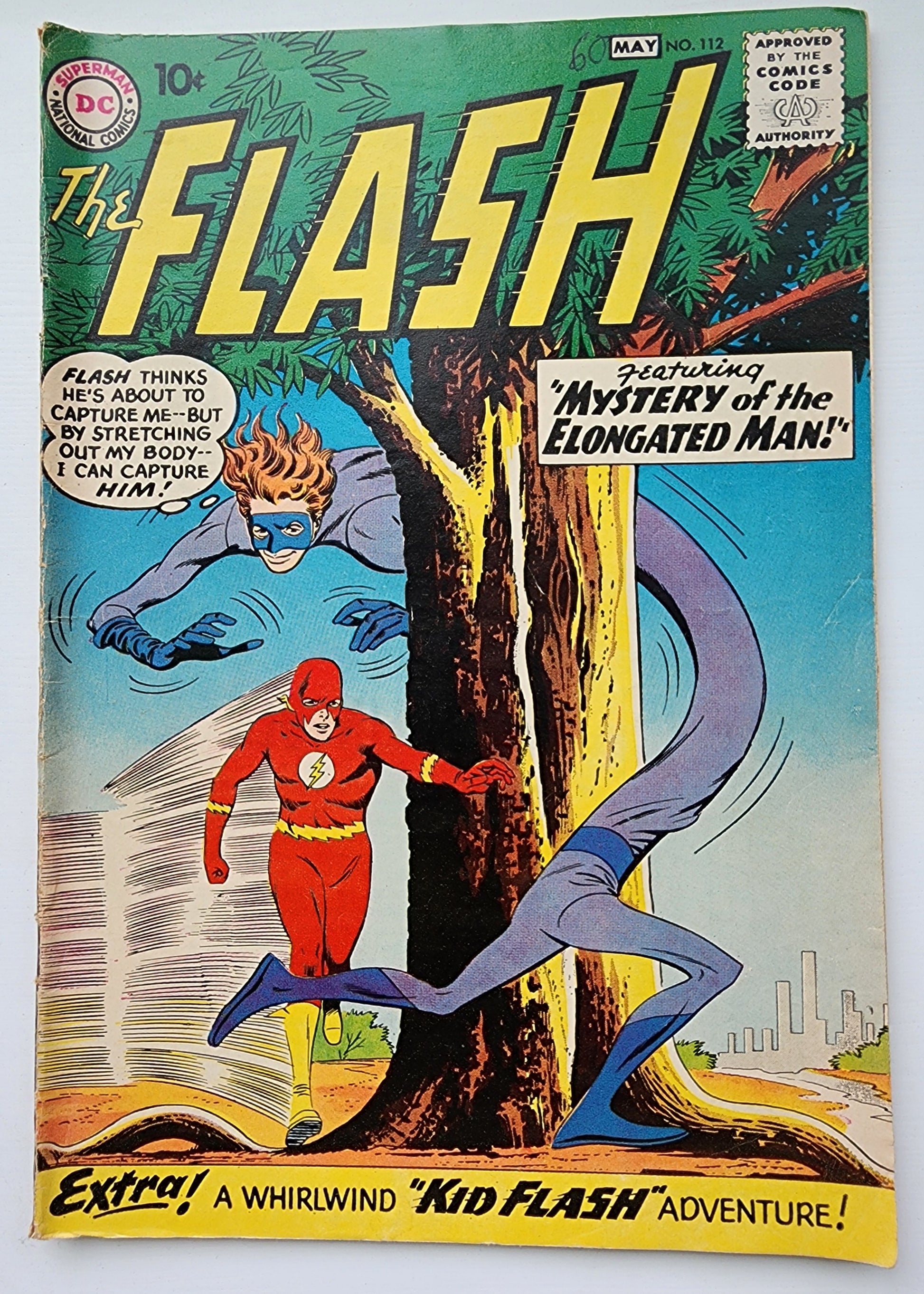 FLASH #112 1960 (ORIGIN 1ST APP ELONGATED MAN) Flash DC COMICS