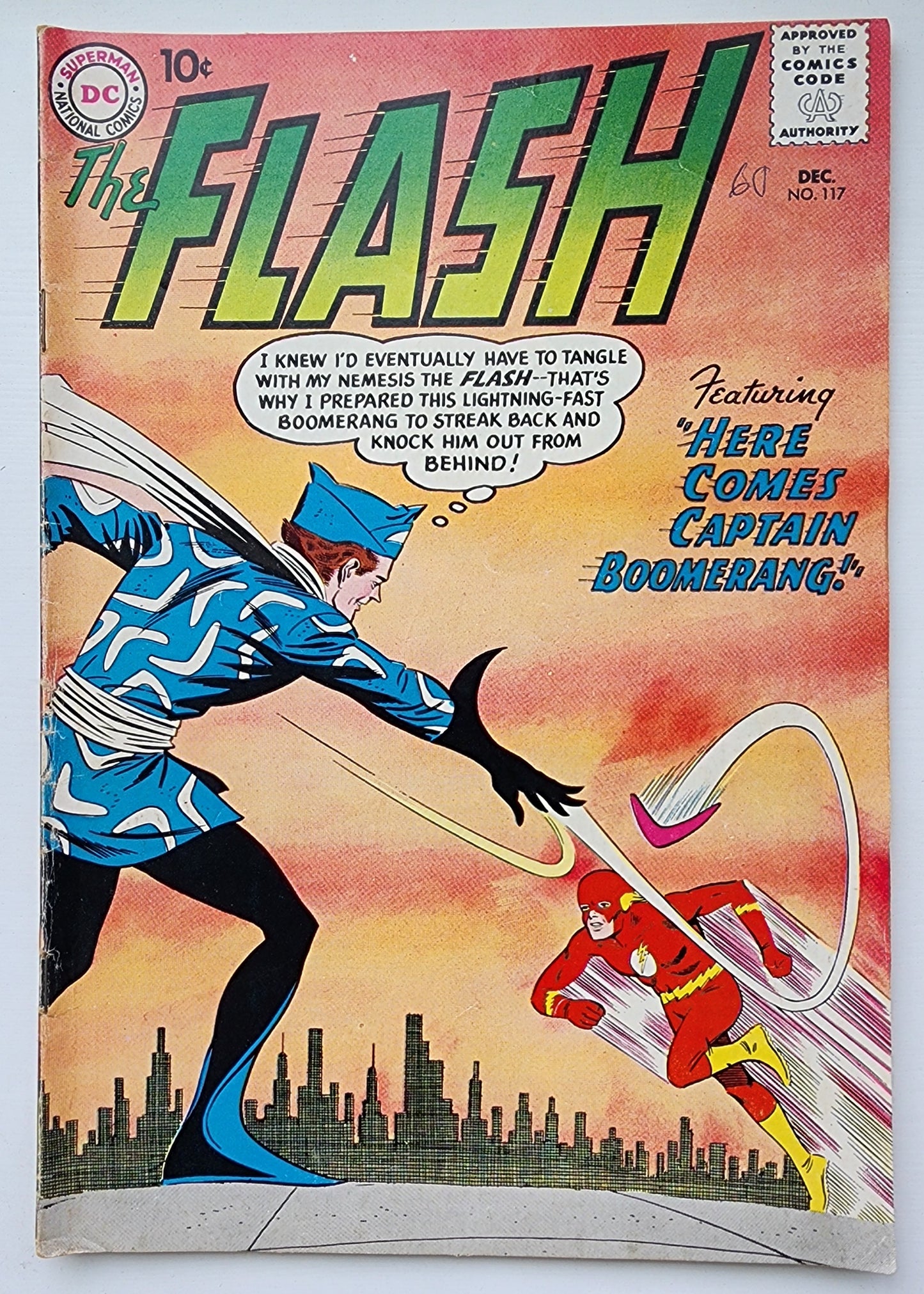 FLASH #117 1960 (ORIGIN 1ST APP CAPTAIN BOOMERANG) Flash DC COMICS