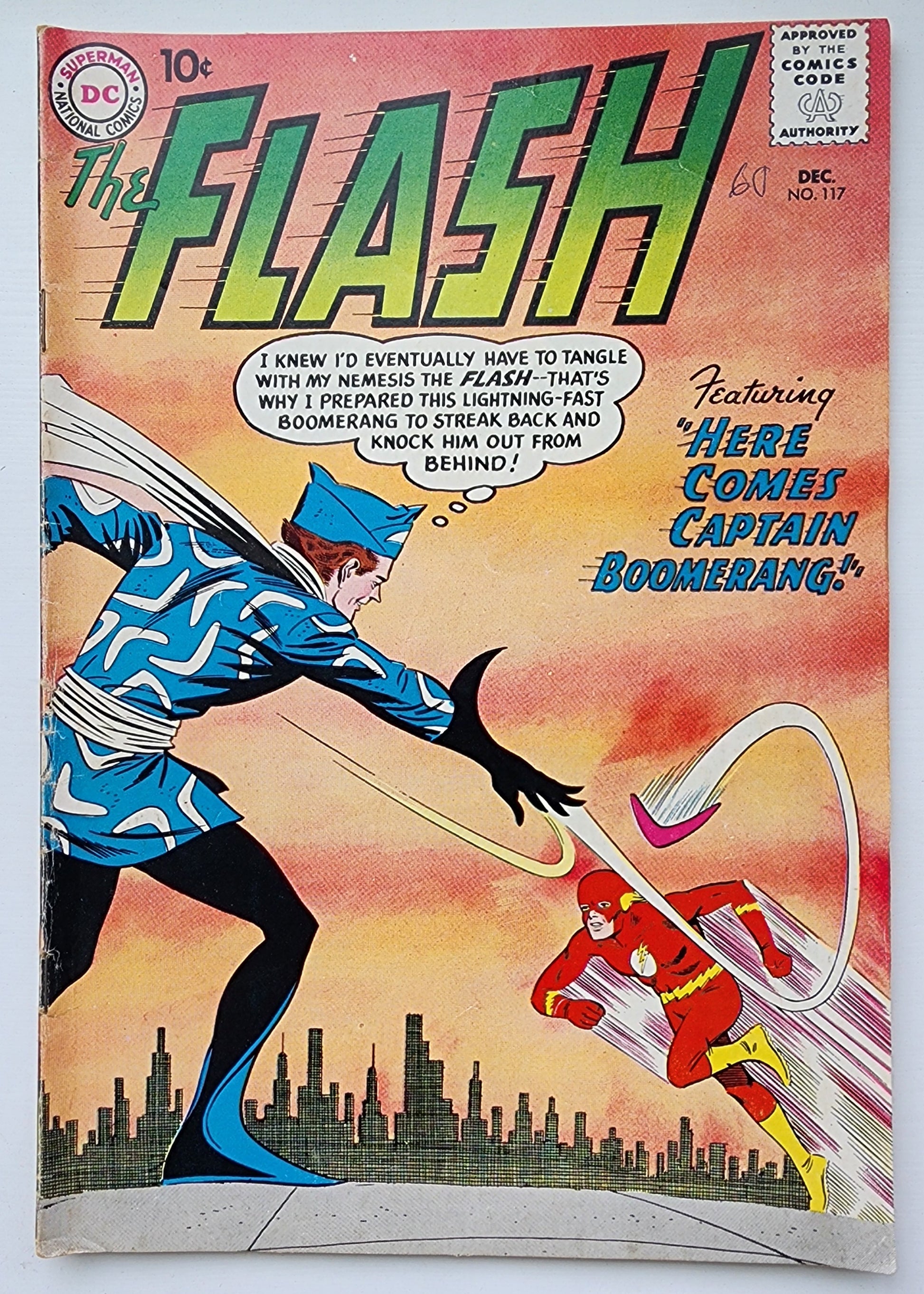 FLASH #117 1960 (ORIGIN 1ST APP CAPTAIN BOOMERANG) Flash DC COMICS