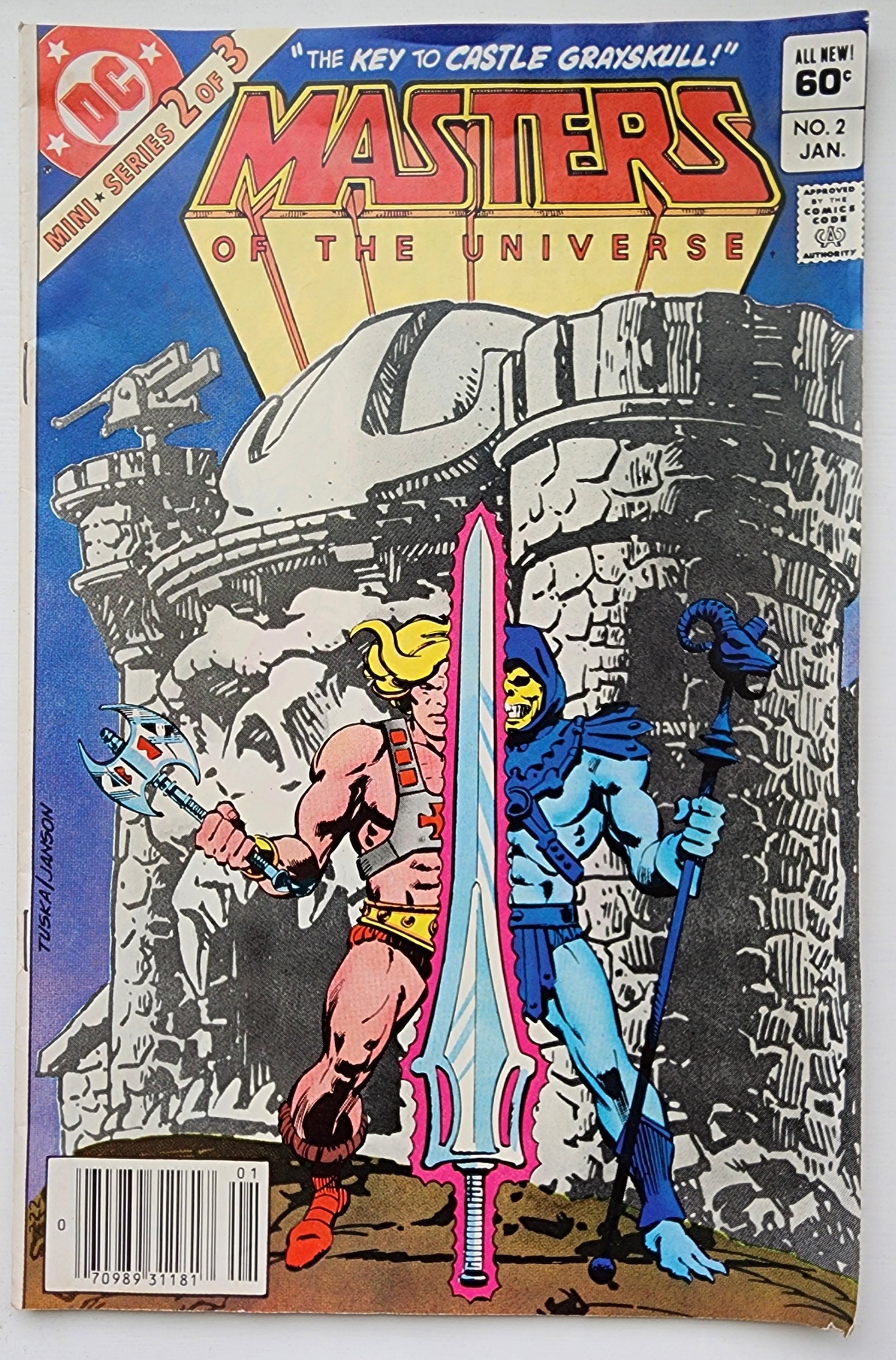 MASTERS OF THE UNIVERSE #2 1982 HE-MAN NEWSSTAND Masters of the Universe DC COMICS