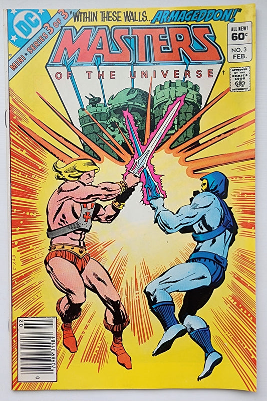 MASTERS OF THE UNIVERSE #3 1982 HE-MAN NEWSSTAND Masters of the Universe DC COMICS