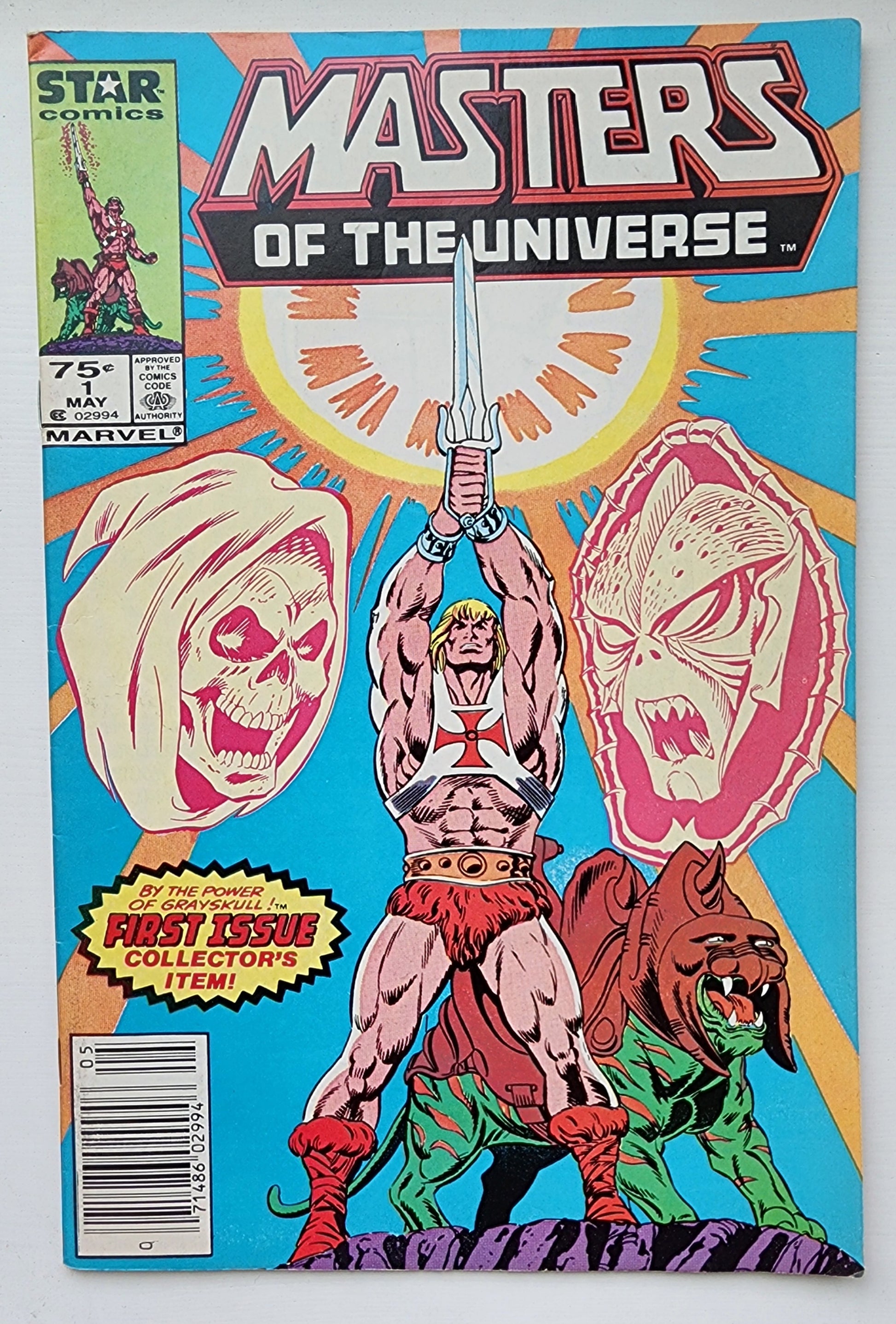 MASTERS OF THE UNIVERSE #1 1986 HE-MAN NEWSSTAND Masters of the Universe MARVEL COMICS
