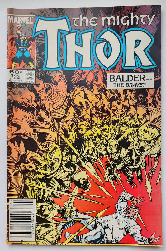 THOR #344 NEWSSTAND 1984 (1ST APP MALEKITH) Thor MARVEL COMICS