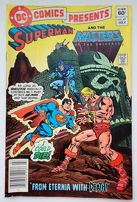 DC COMICS PRESENTS #47 1982 (1ST APP HE-MAN & SKELETOR) NEWSSTAND DC Comics Presents DC COMICS