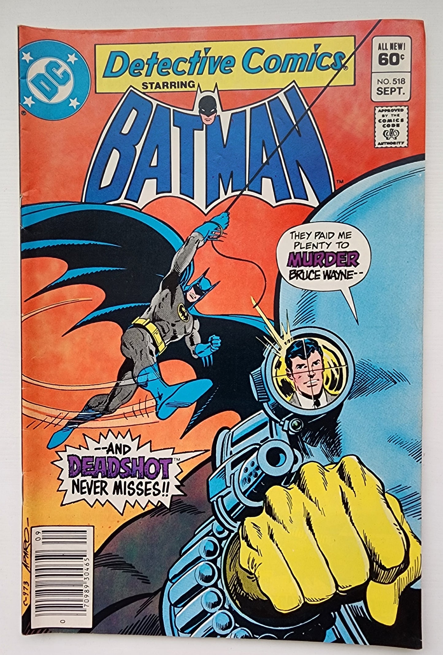 DETECTIVE COMICS #518 1982 NEWSSTAND Batman DC COMICS