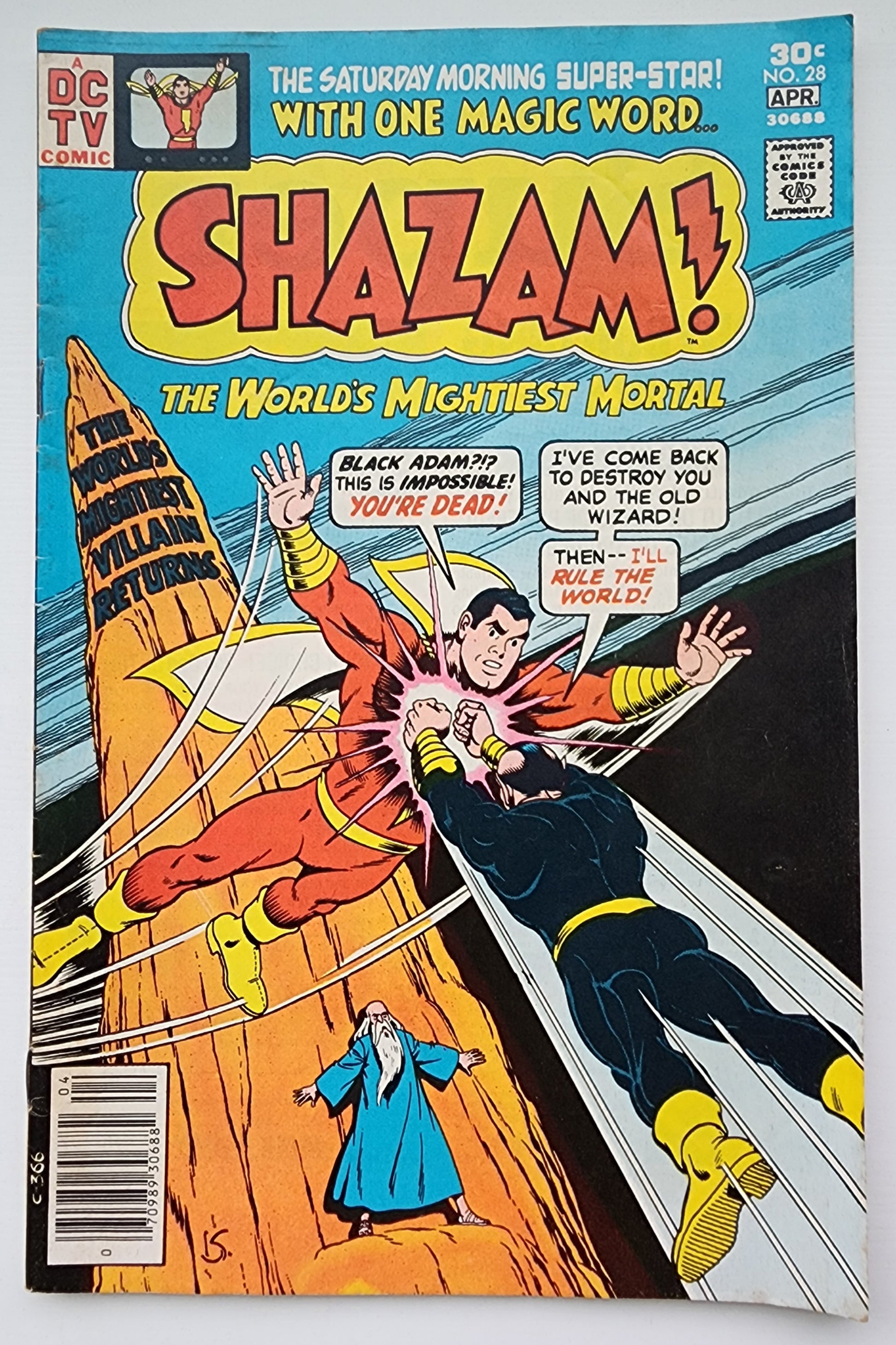 SHAZAM #28 1977 NEWSSTAND (2ND APP BLACK ADAM) Shazam DC COMICS