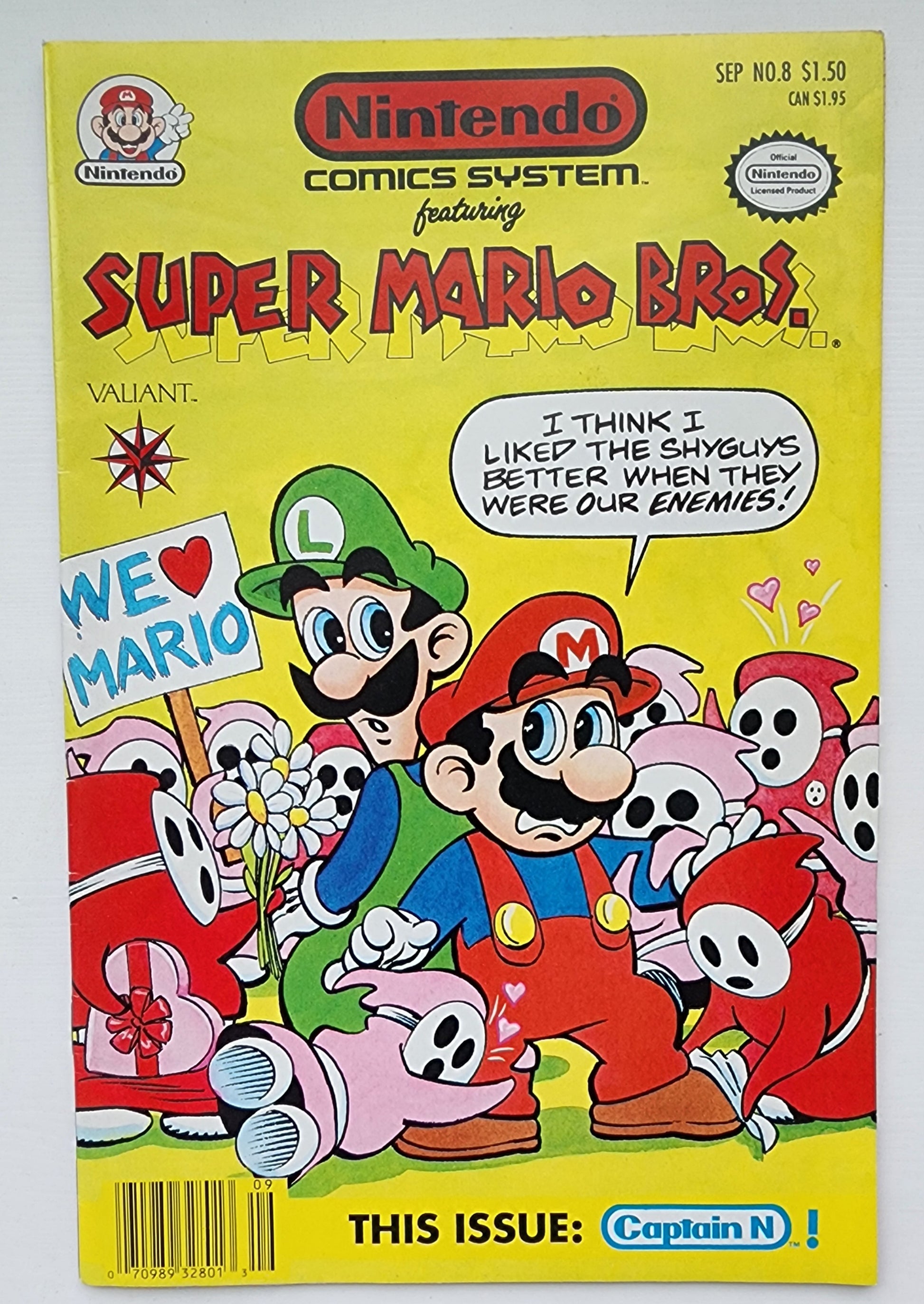 NINTENDO COMICS SYSTEM #8 SUPER MARIO BROS 1991 Nintendo VALIANT