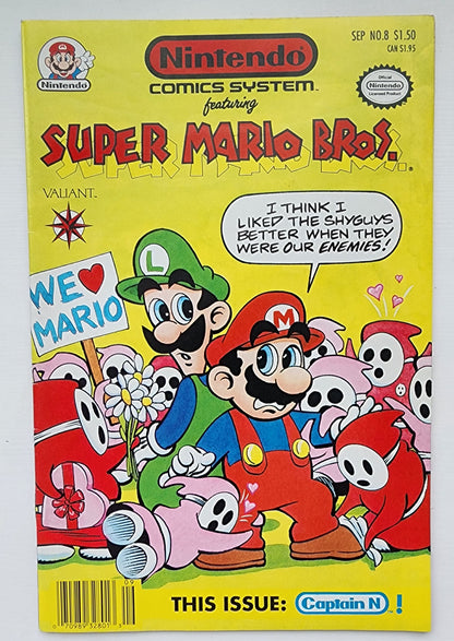 NINTENDO COMICS SYSTEM #8 SUPER MARIO BROS 1991 Nintendo VALIANT