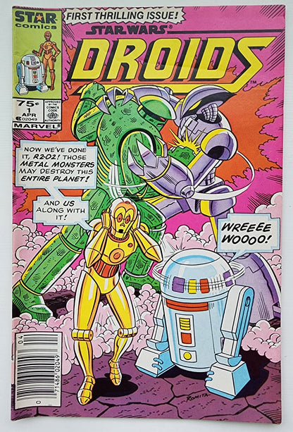 STAR WARS DROIDS #1 1986 (1ST APP JOST ELLON) NEWSSTAND Star Wars MARVEL COMICS