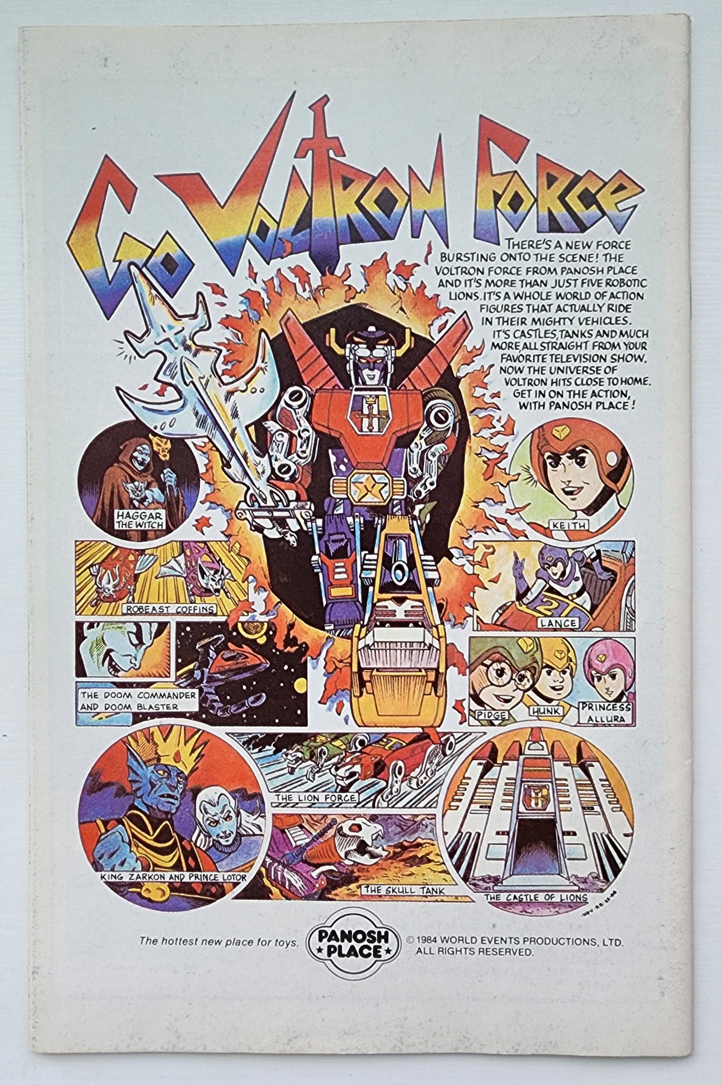 VOLTRON #1 1985 NEWSSTAND Voltron MODERN PUB