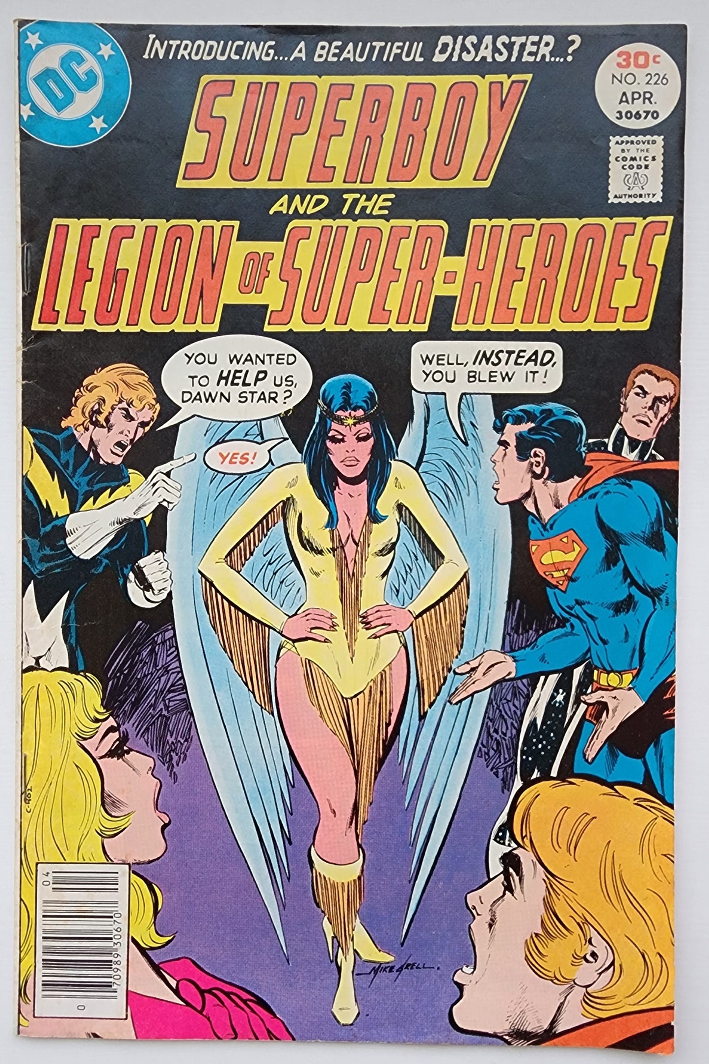 SUPERBOY #226 1977 NEWSSTAND (1ST APP DAWNSTAR) Superboy DC COMICS