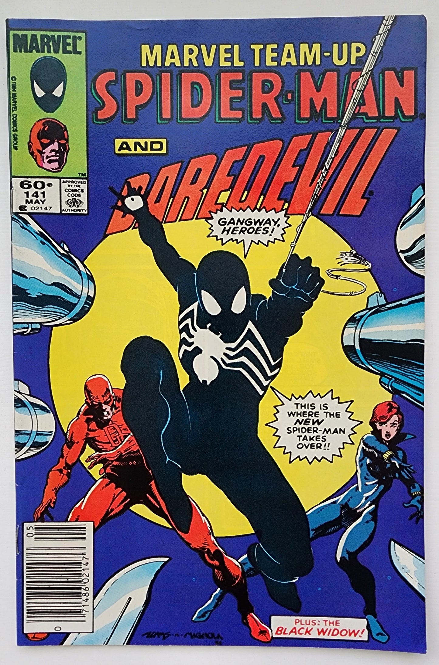 MARVEL TEAM-UP #141 1984 NEWSSTAND (1ST APP BLACK COSTUME) Marvel Team-Up MARVEL COMICS