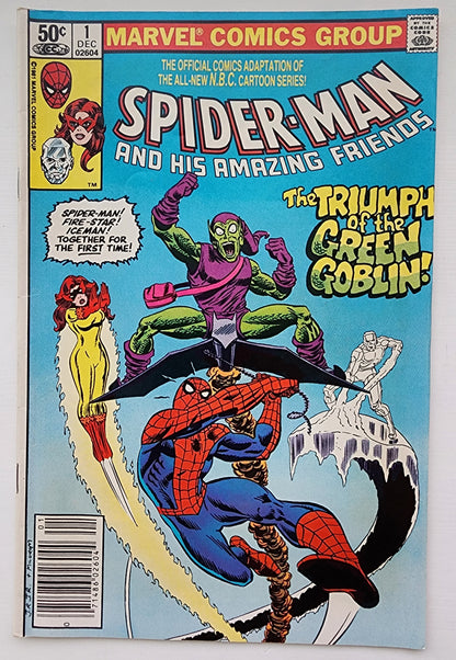 SPIDER-MAN AND HIS AMAZING FRIENDS #1 NEWSSTAND 1981 (1ST APP FIRESTAR) Spider-Man MARVEL COMICS