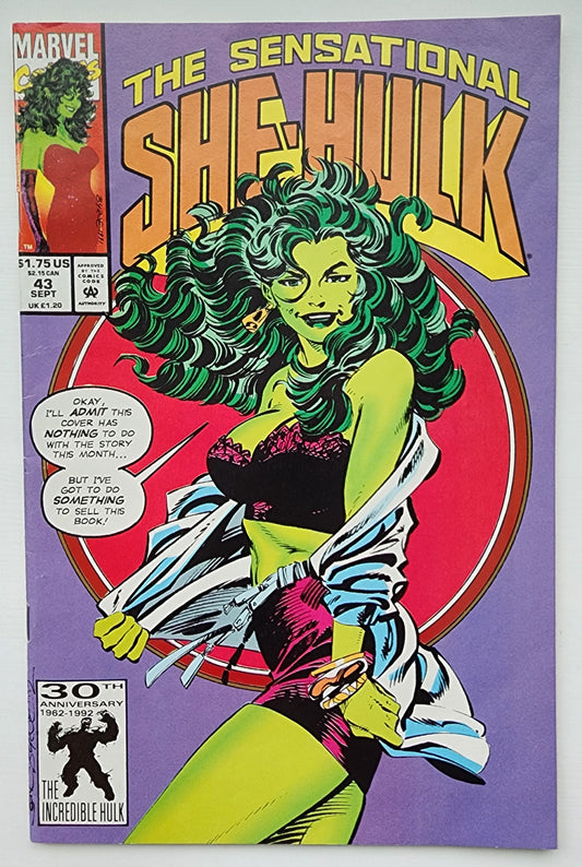 SENSATIONAL SHE-HULK #43 1992 She-Hulk MARVEL COMICS