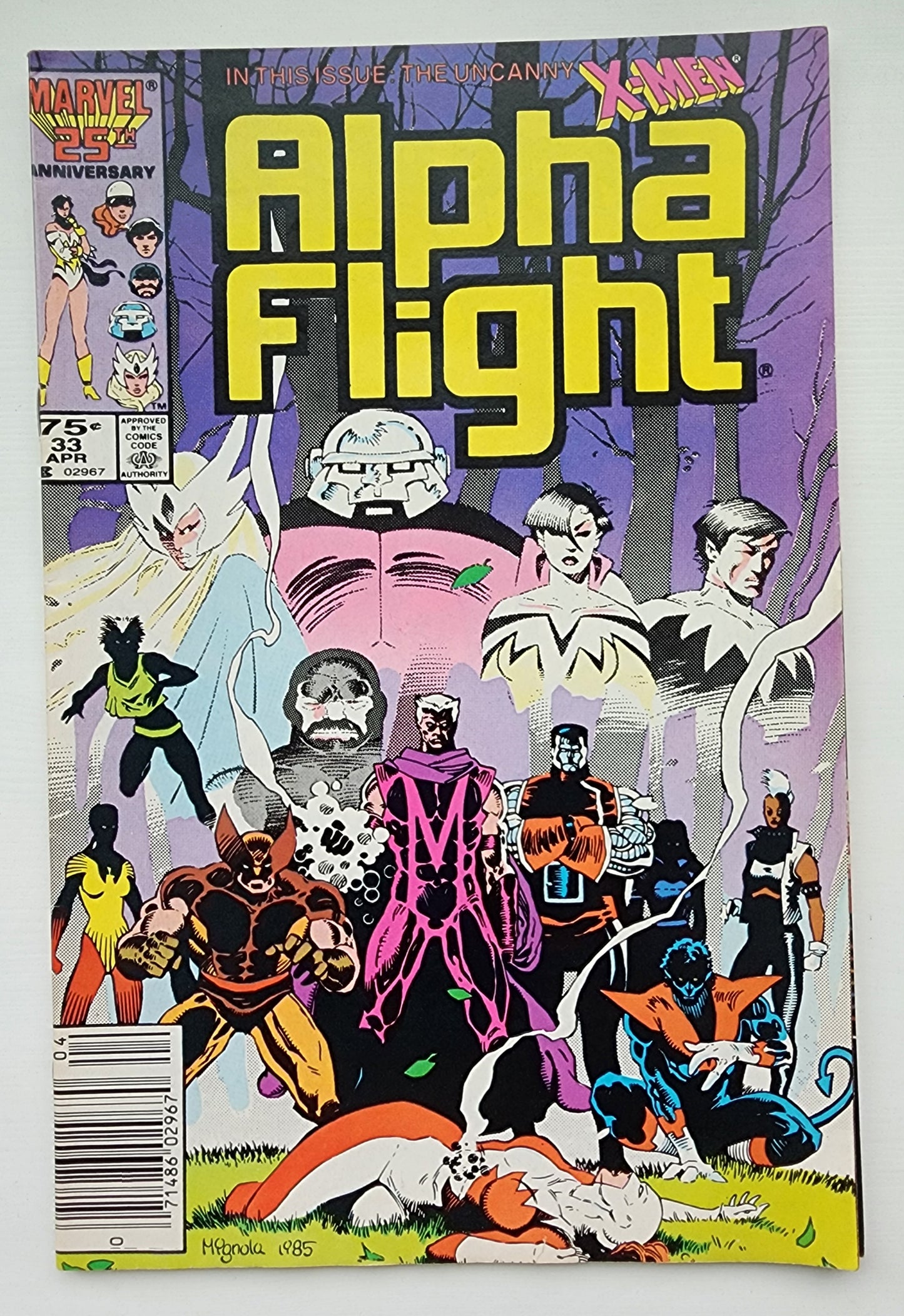 ALPHA FLIGHT #33 1986 NEWSSTAND Alpha Flight MARVEL COMICS
