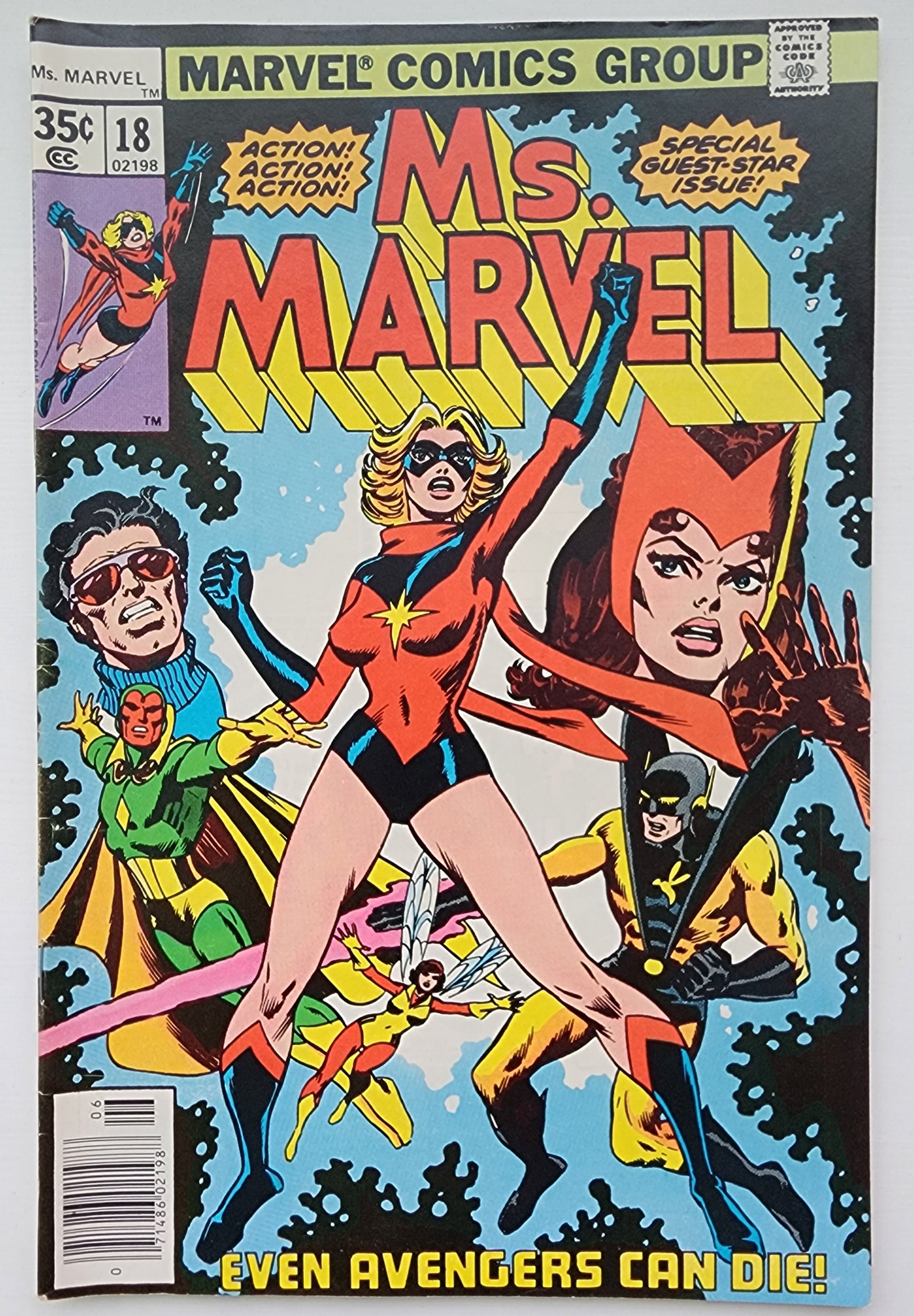 MS MARVEL #18 1978 (1ST APP MYSTIQUE) NEWSSTAND Ms Marvel MARVEL COMICS