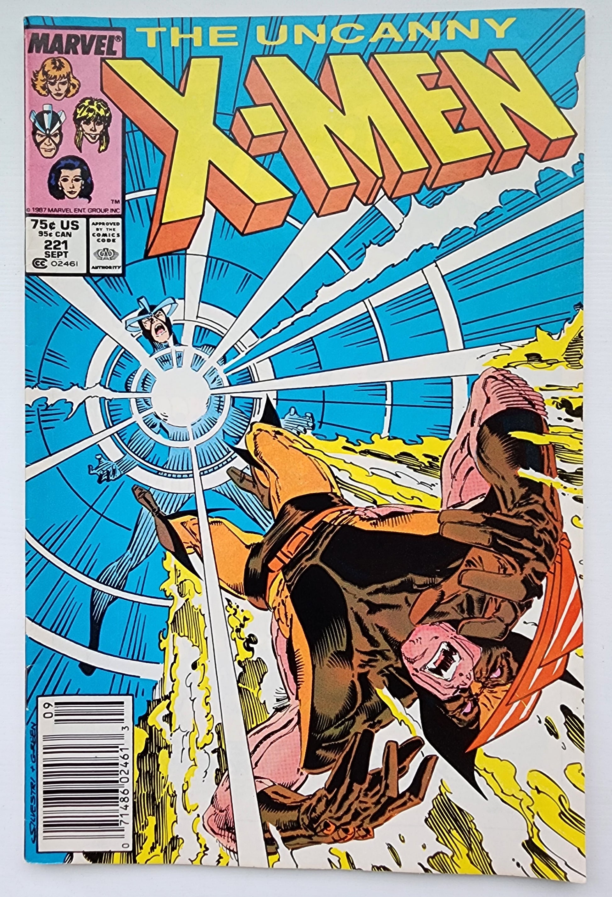 UNCANNY X-MEN #221 1987 (1ST MR SINISTER) NEWSSTAND Uncanny X-Men MARVEL COMICS
