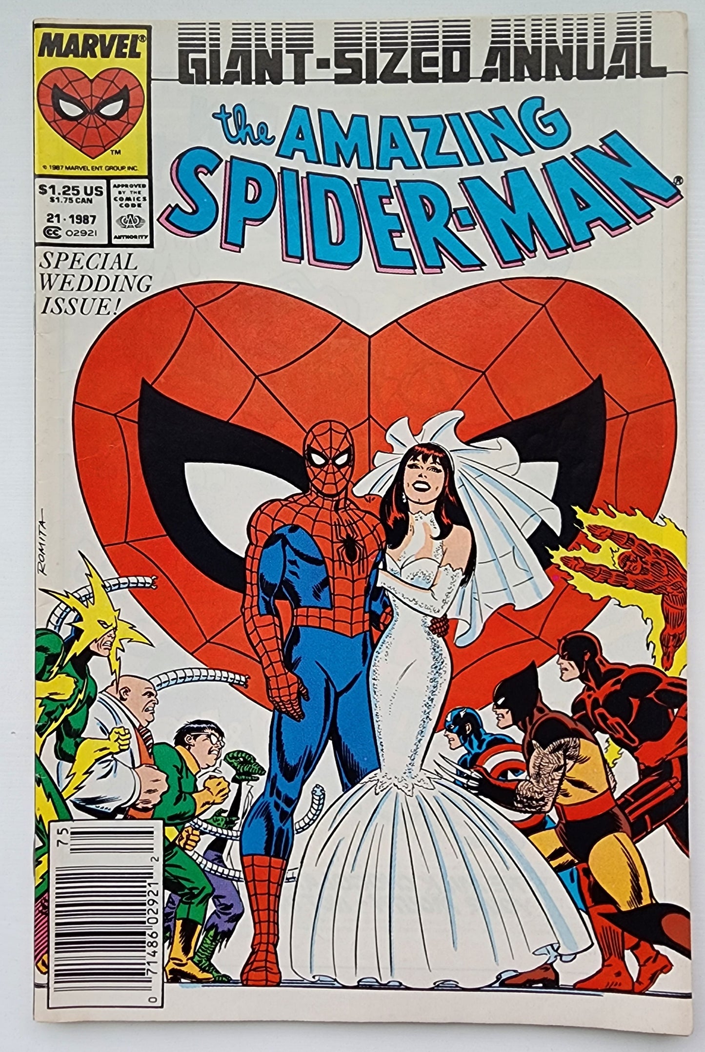 AMAZING SPIDER-MAN ANNUAL #21 1987 (PETER PARKER AND MARY JANE WEDDING) Amazing Spider-Man MARVEL COMICS