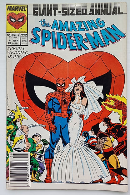 AMAZING SPIDER-MAN ANNUAL #21 1987 (PETER PARKER AND MARY JANE WEDDING) Amazing Spider-Man MARVEL COMICS