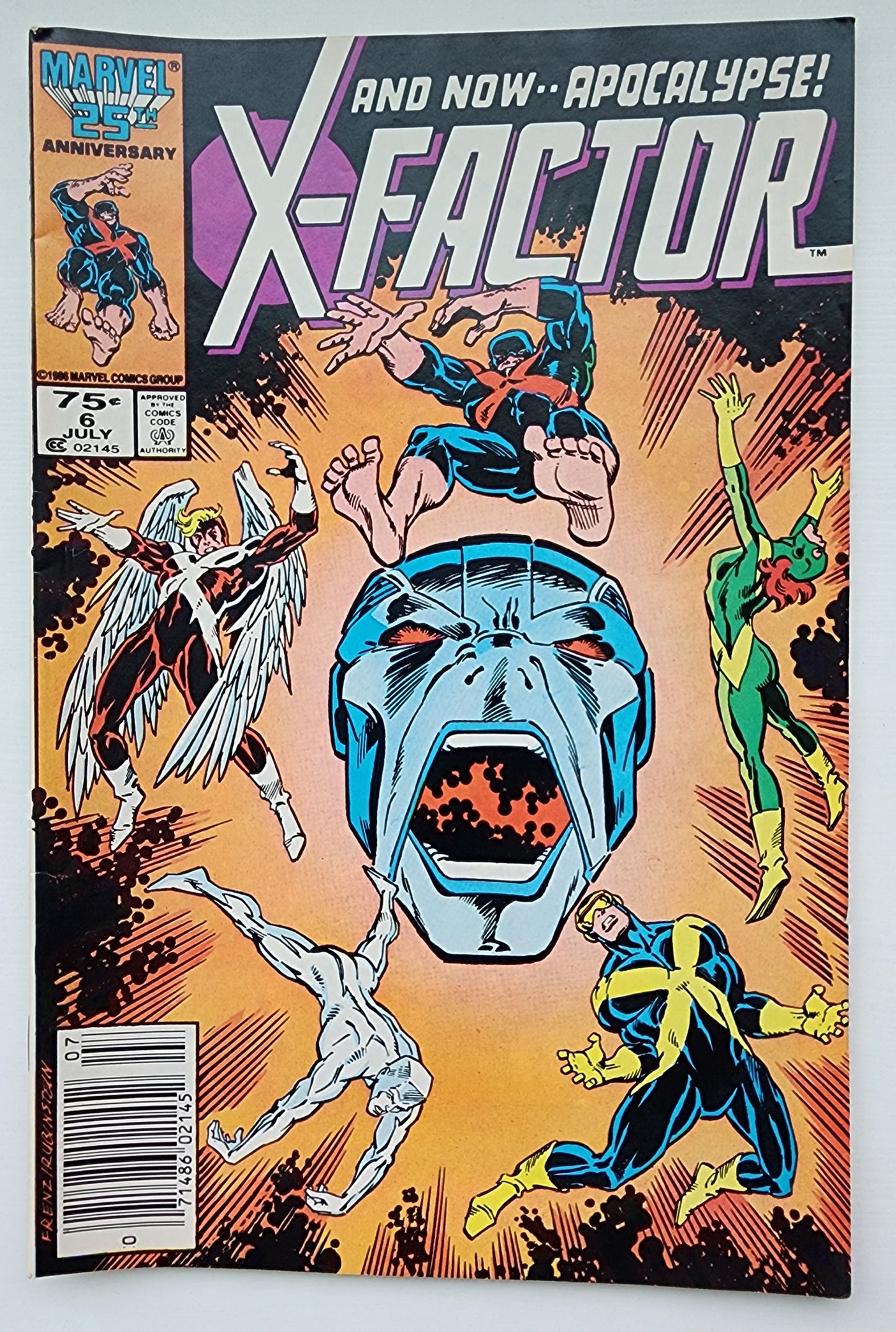 X-FACTOR #6 1986 newsstand(1ST APP APOCALYPSE) X-Factor MARVEL COMICS