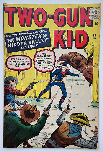 TWO GUN KID #58 1961 Two Gun Kid MARVEL COMICS