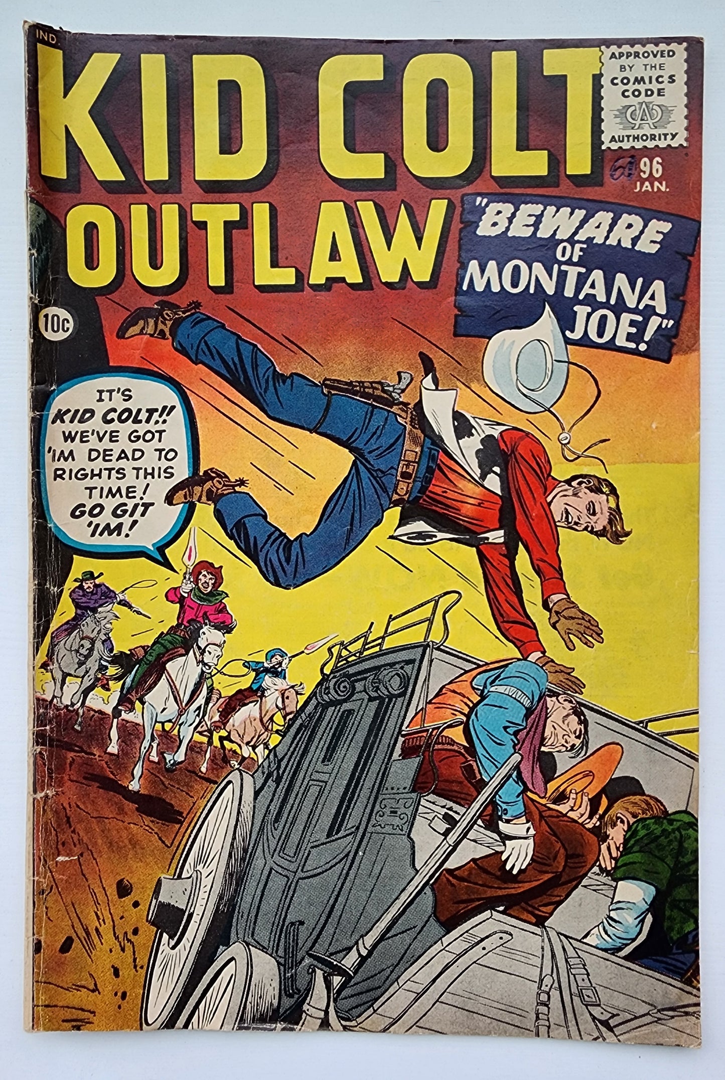 KID COLT OUTLAW #96 1961 Kid Colt Outlaw MARVEL COMICS