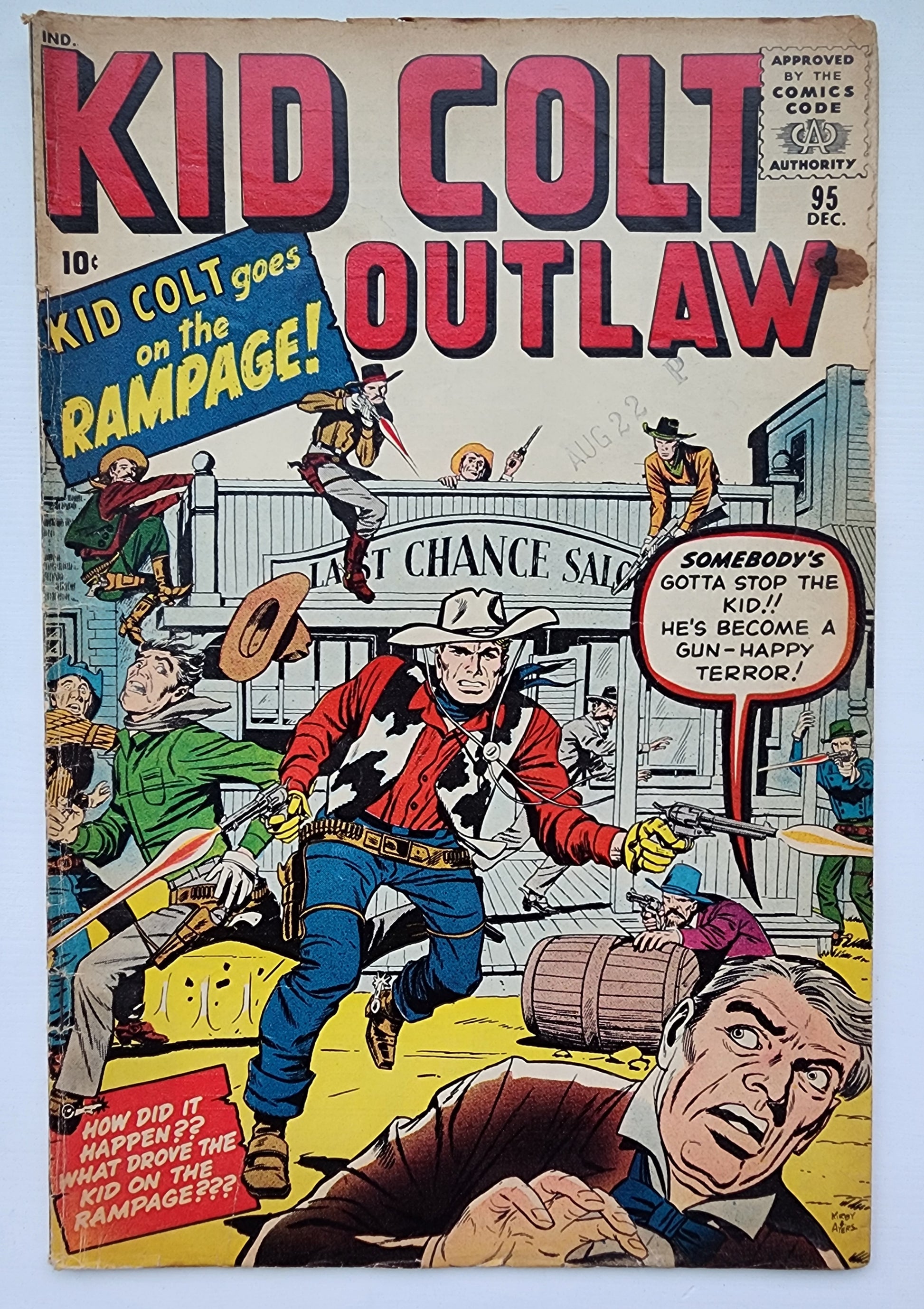 KID COLT OUTLAW #95 1960 Kid Colt Outlaw MARVEL COMICS
