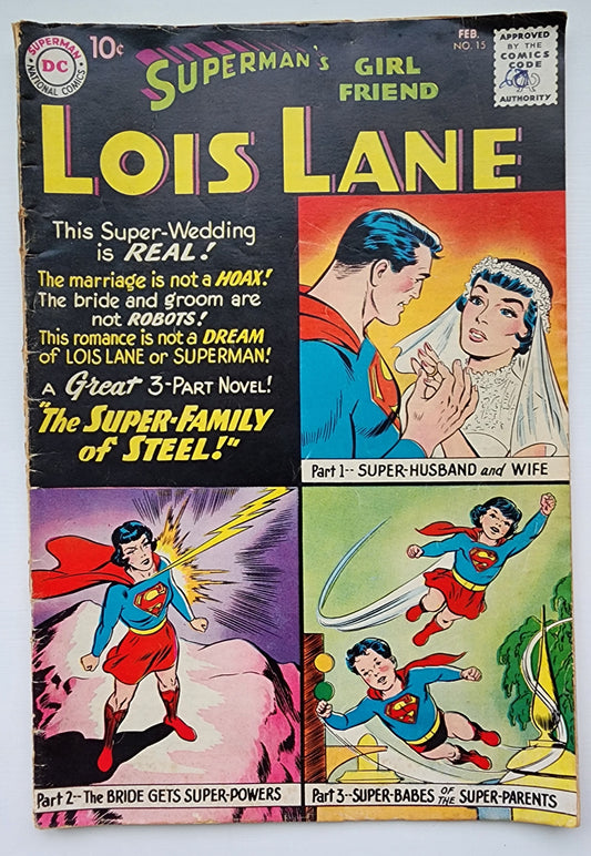 SUPERMANS GIRLFRIEND LOIS LANE #15 1959 Superman's Girlfriend Lois Lane DC COMICS