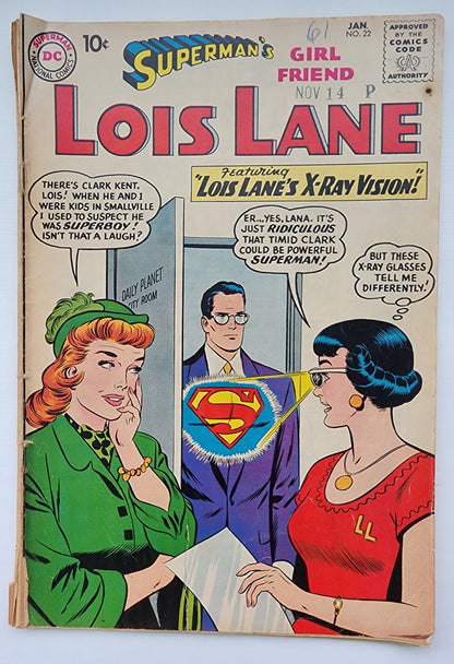 SUPERMANS GIRLFRIEND LOIS LANE #22 1960 "Marriage Proposal" Superman's Girlfriend Lois Lane DC COMICS