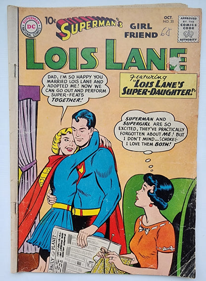 SUPERMANS GIRLFRIEND LOIS LANE #20 1960 (SPANKING PANEL) Superman's Girlfriend Lois Lane DC COMICS